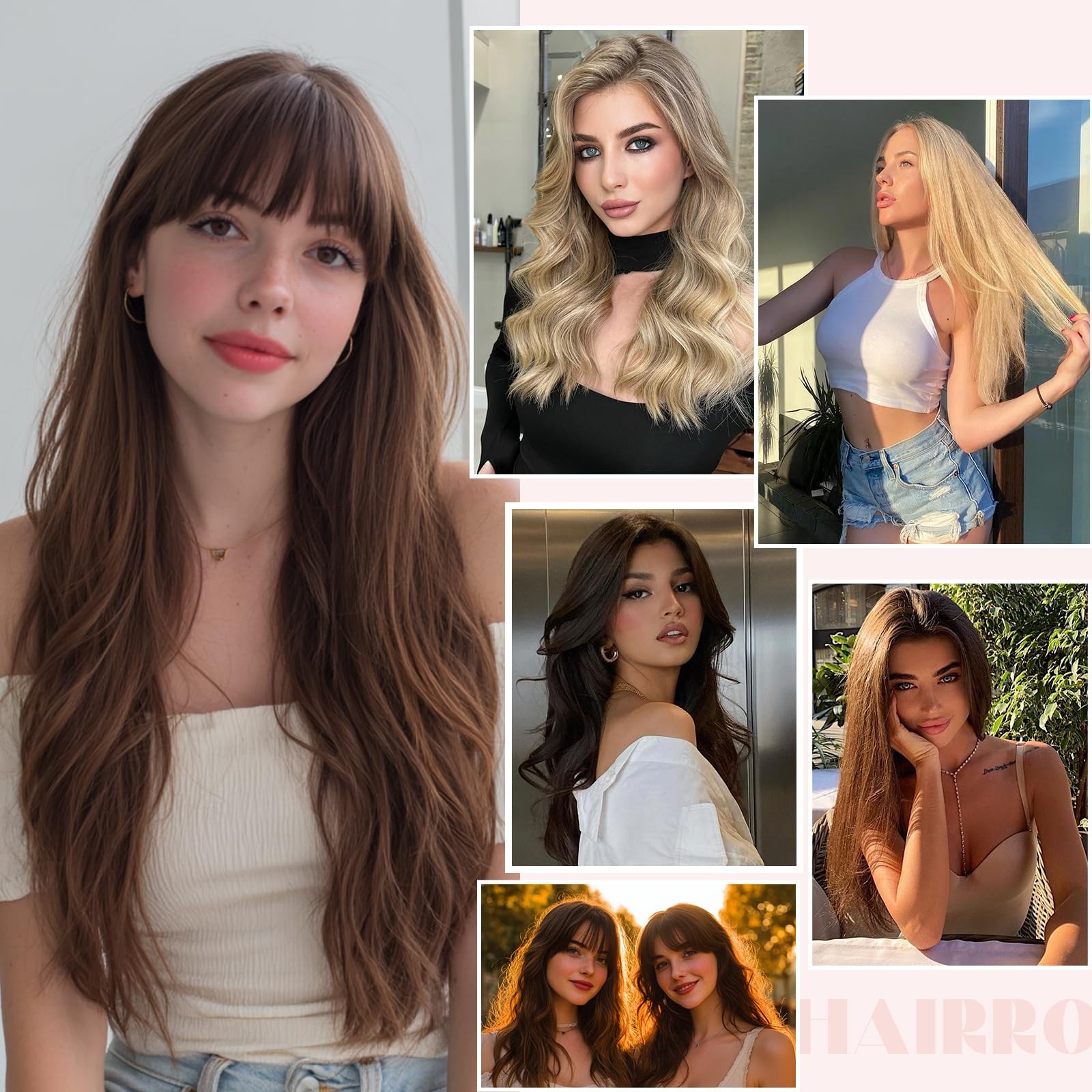 Hairro Halo Wire Hair Extensions Human Hair Fish Line Invisible In Extensions