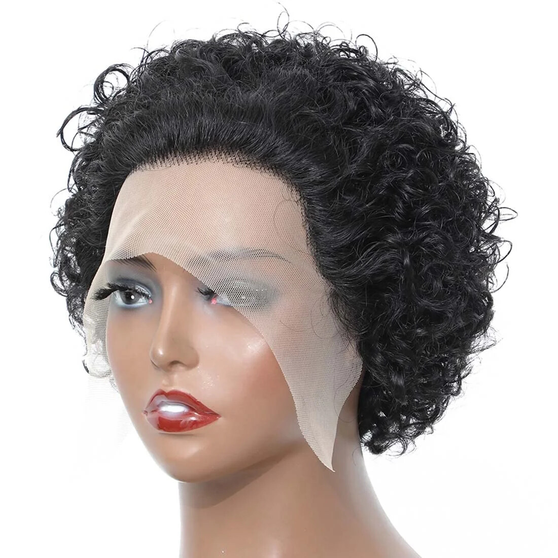 Pixie Cut Wig Human Hair Short Curly Pre Plucked Raw Virgin Hair Wig