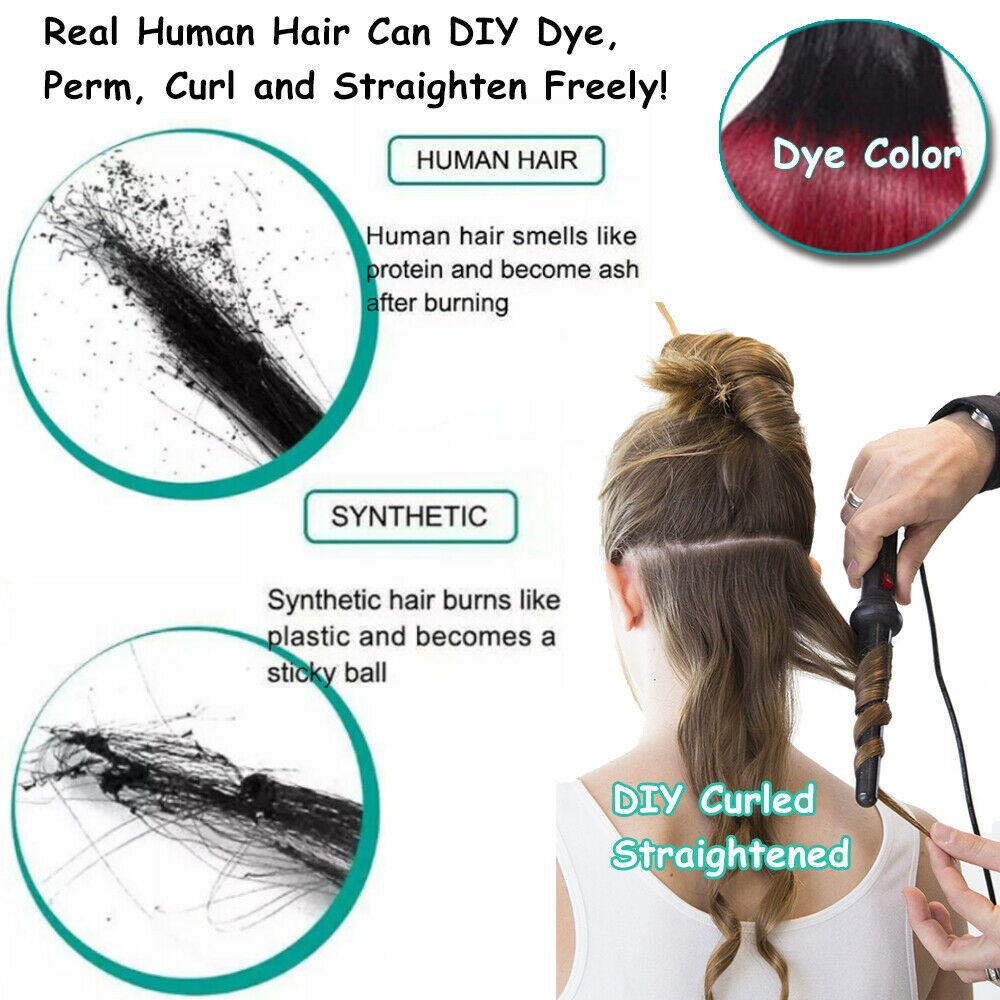 Clip in Hair Extensions Real Human Hair Clip-on Remy Hair Thick Balayage Colors
