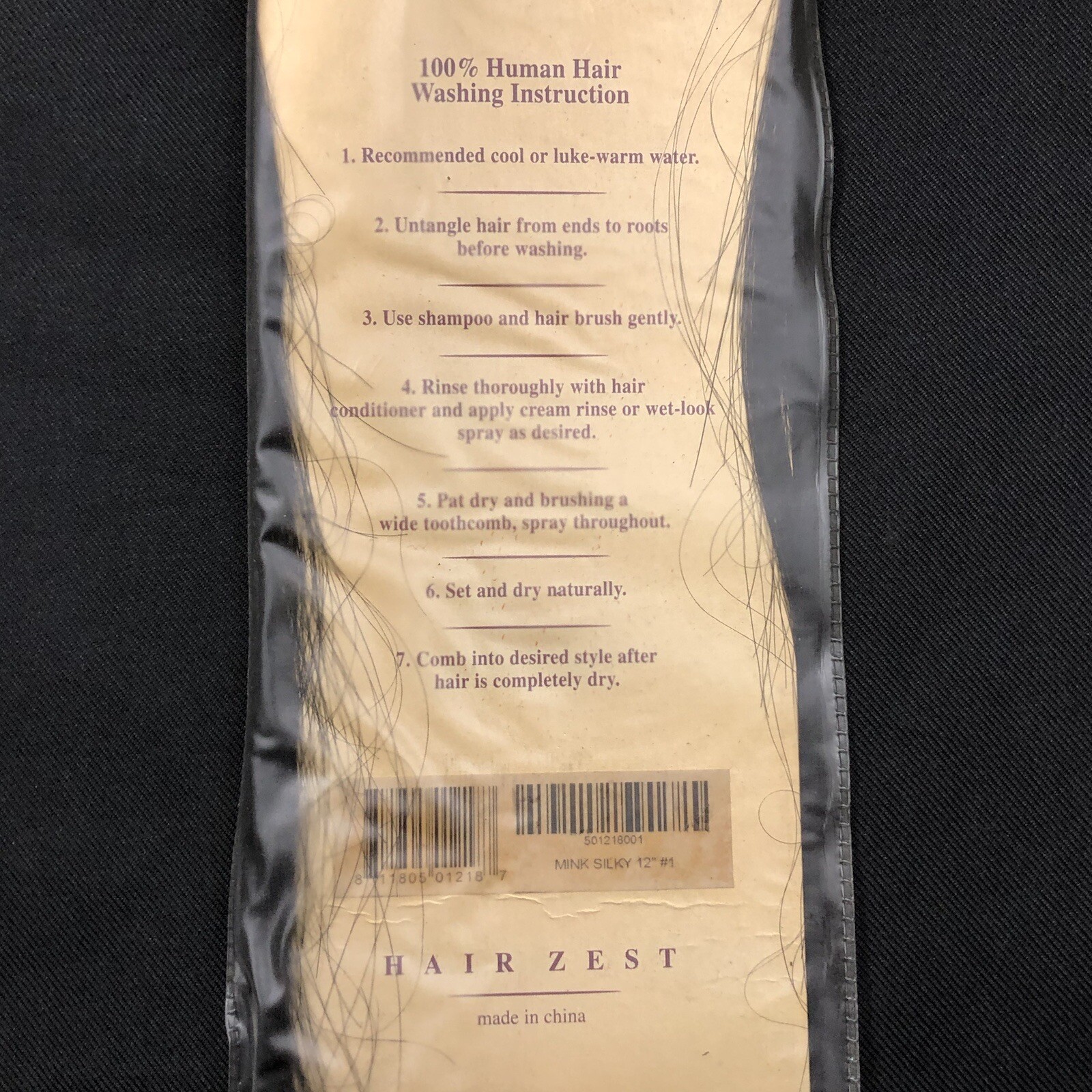 Oscar-K 100% Human Hair Remi Premium Mink Silky 12” Color 1