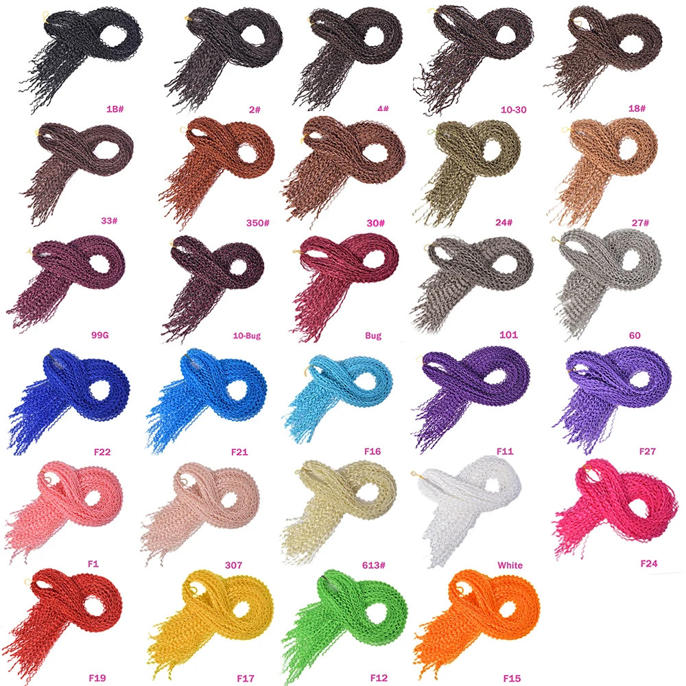 Zizi Curly Wave 28 Inch Long Synthetic Crochet Braiding Hair Extensions Thin