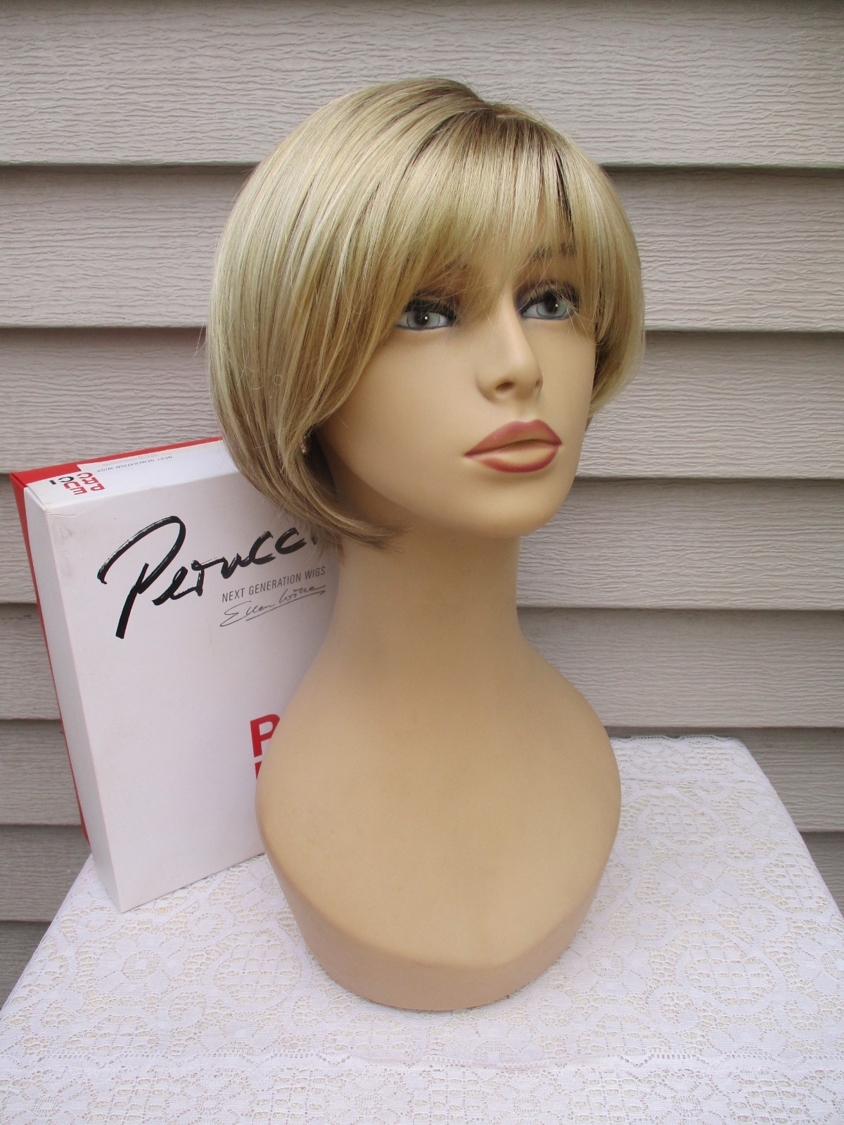 Ellen Wille Wig ECHO Color SANDY BLONDE Lace Front Mono Part READ