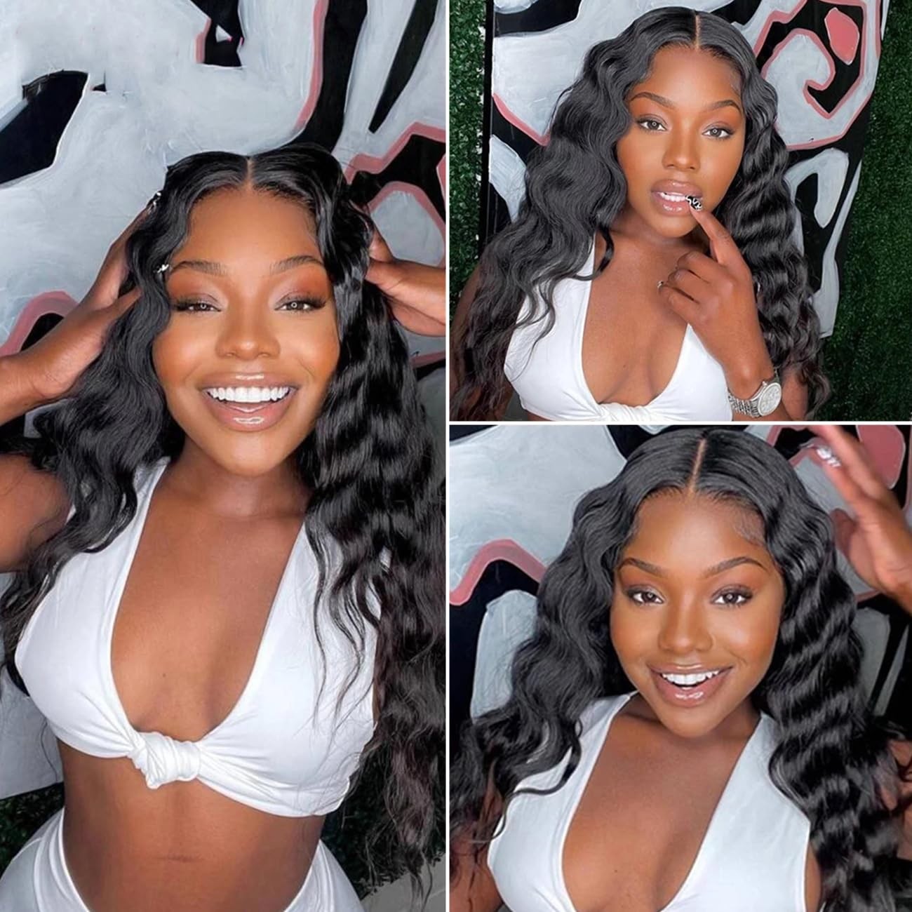Iwig Loose Deep Bundles Human Hair 30 Inch Loose Deep Human Hair Bundles Wet
