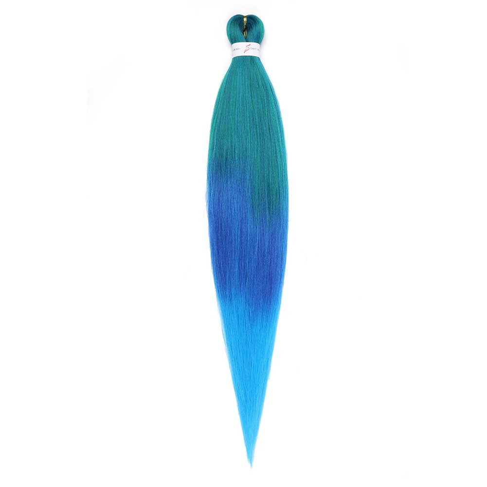 Hot Water Setting Pre-stretched Braids Hair Itch Free Ombre Synthetic Extensions