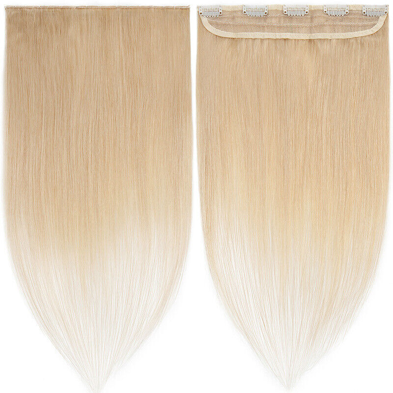CLEARANCE One Piece Clip in Wavy Curly 100% Remy Human Hair Extensions Remy 24″
