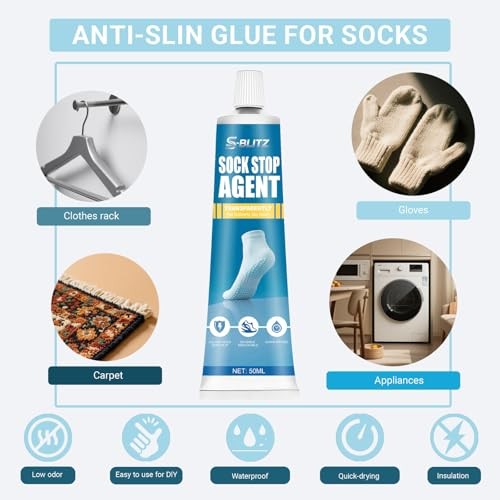 Sock Non – Slip Gel Kit, Fabric Glue for Socks, Non – Slip Dots for Socks &