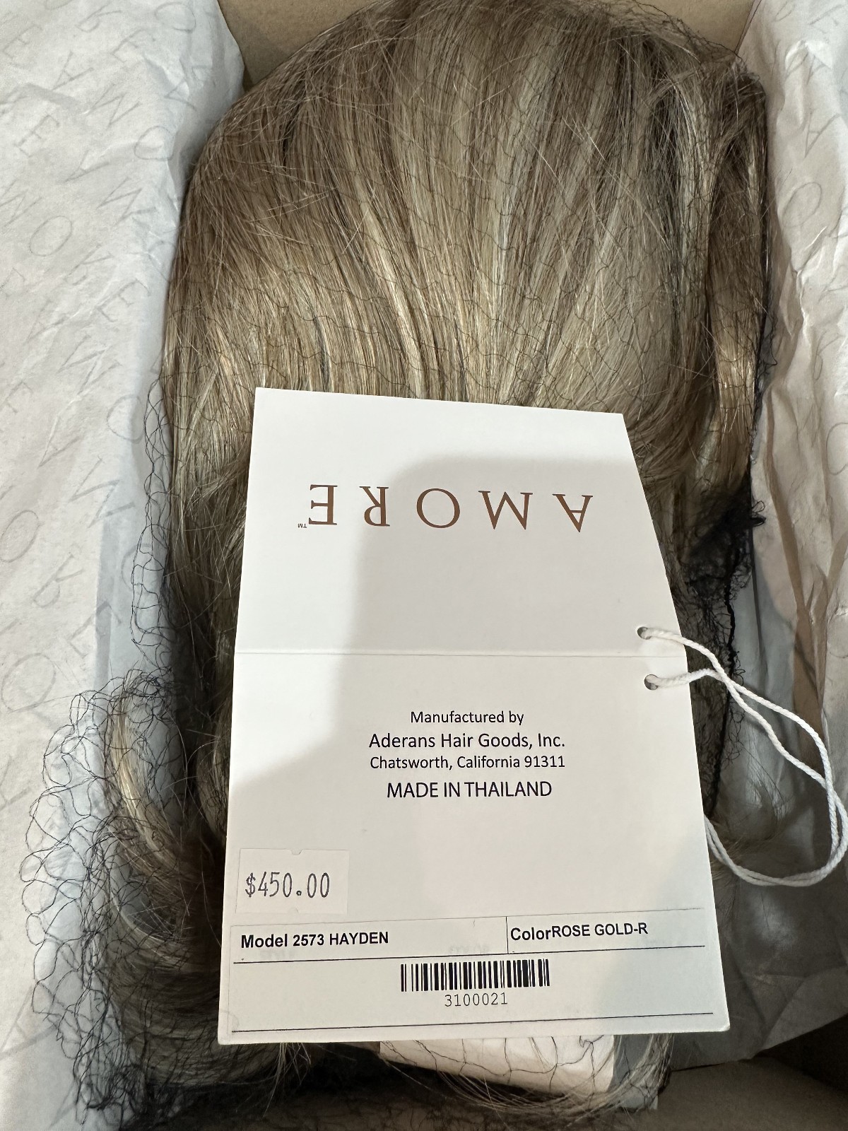 Amore Wig-Color: Rose Gold-R, Model 2573 Hayden