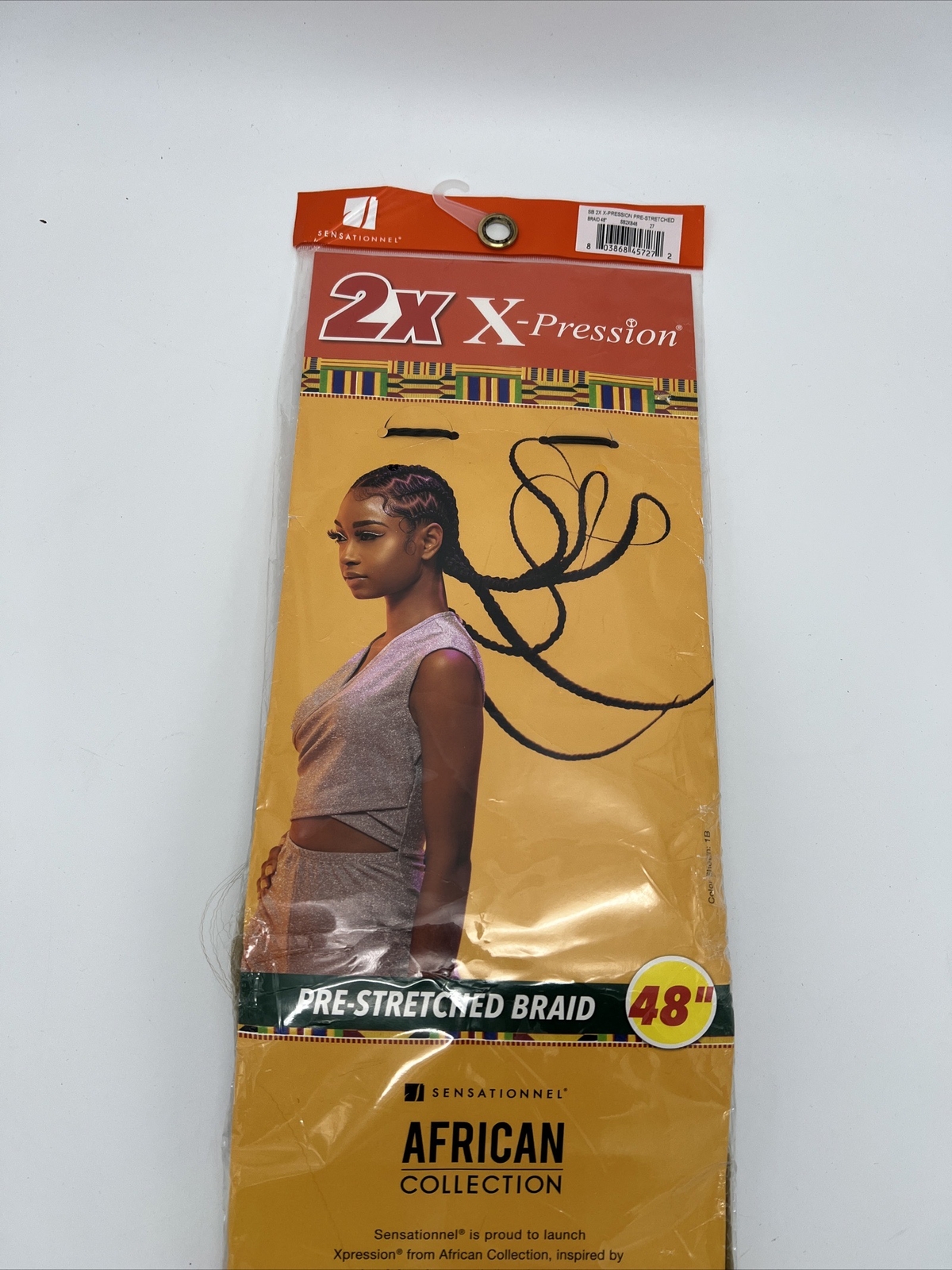 New X-Pression African Collection 100% Kanekalon Pre-stretched 48in Braid