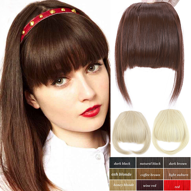 Neat Bangs Fringe Clip in Front Hair Extensions Neat Hairpieces Thick As Human L