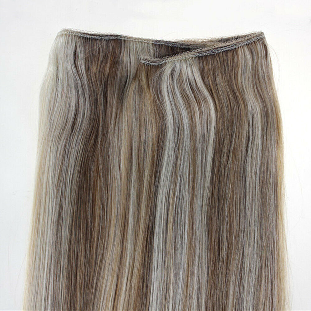 Sew in Hair Extensions Real Human Hair Double Weft Weave Russian Remy Hair 100gr