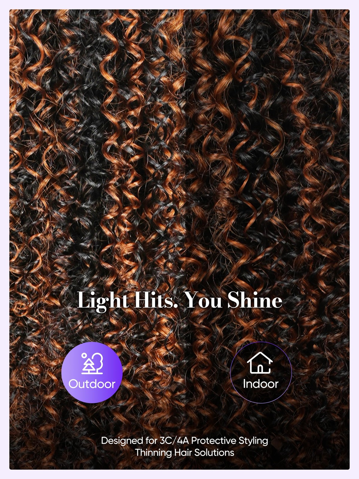 Wigchic 12 Kinky Curly Half Wig Human Hair Drawstring Fb/30 Balayage Highlight