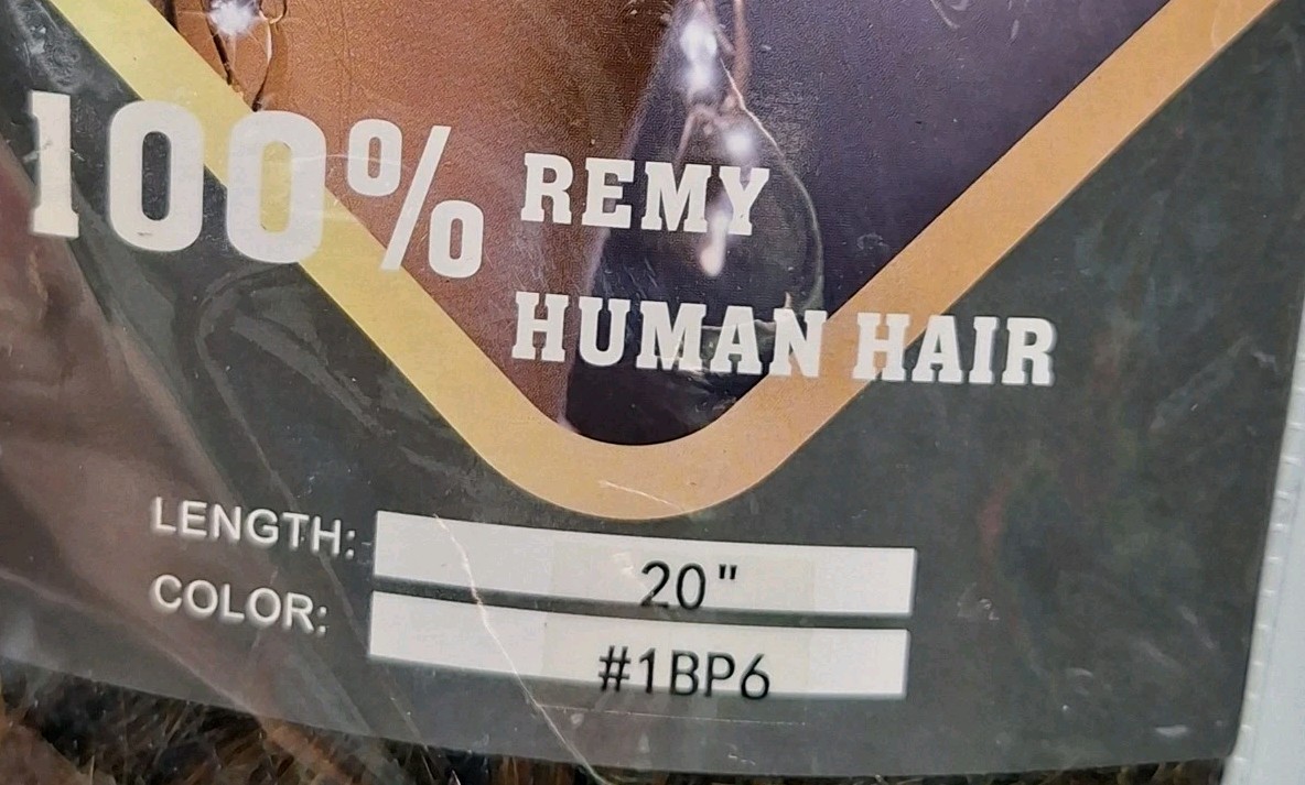 100% Remi Human Hair Clip In Extensions 20″ Color 1BP6 Brown