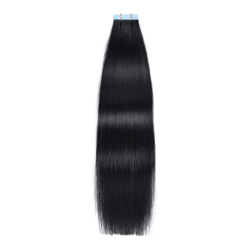 Tape In Human Hair Natural Color 20pcs KinKy Straight Body Wave Deep wave ST