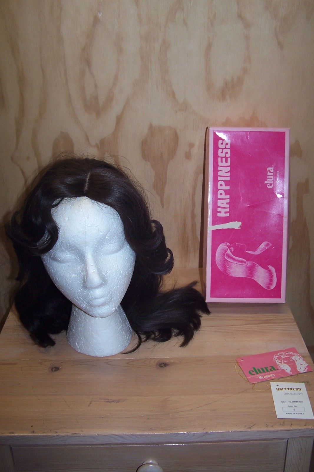 Elura Happiness Wig Women Medium Modacrylic Fiber #4 Brown -Korea
