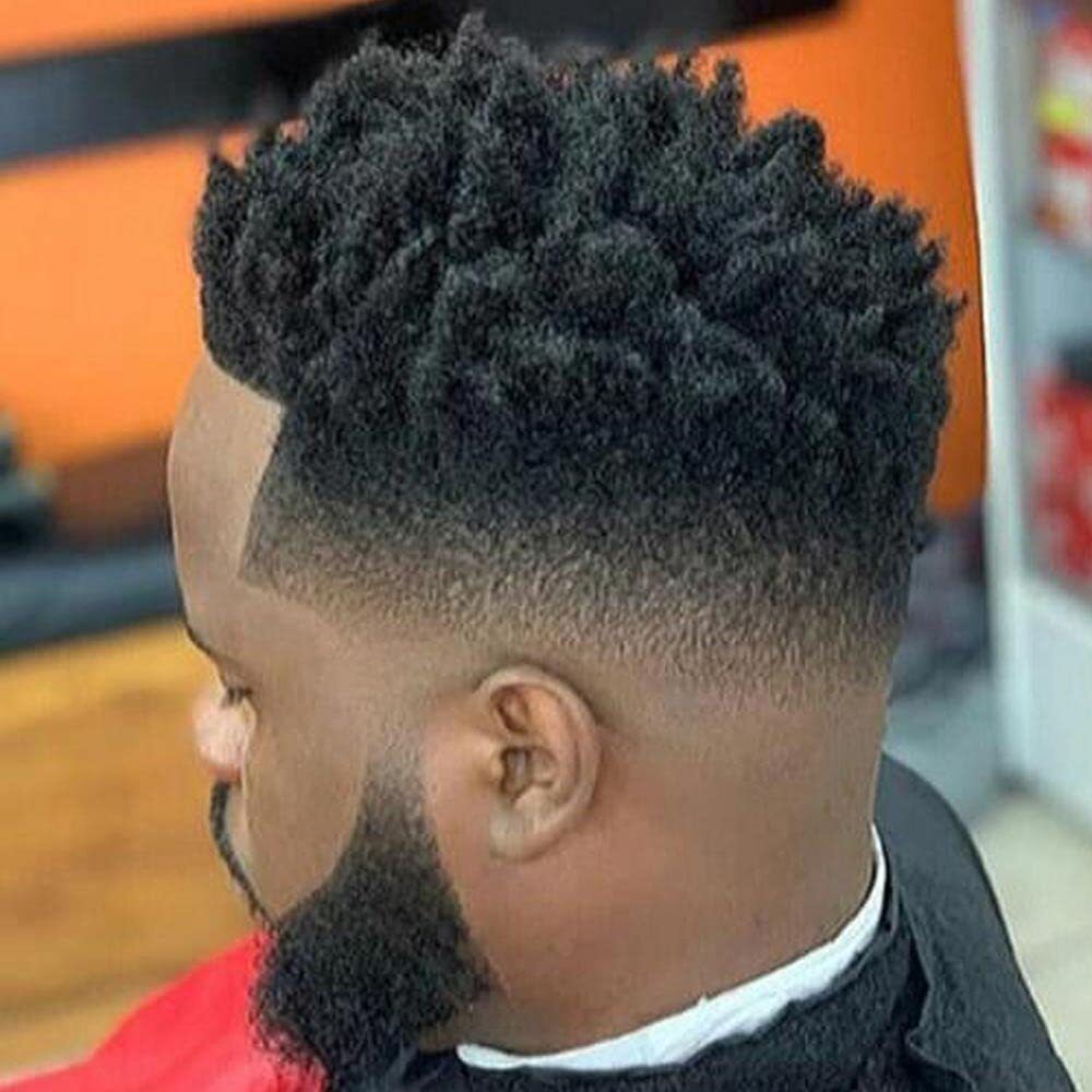 Full Lace Men’s Toupee for Black Men Afro Toupee African American Wigs Hair Unit