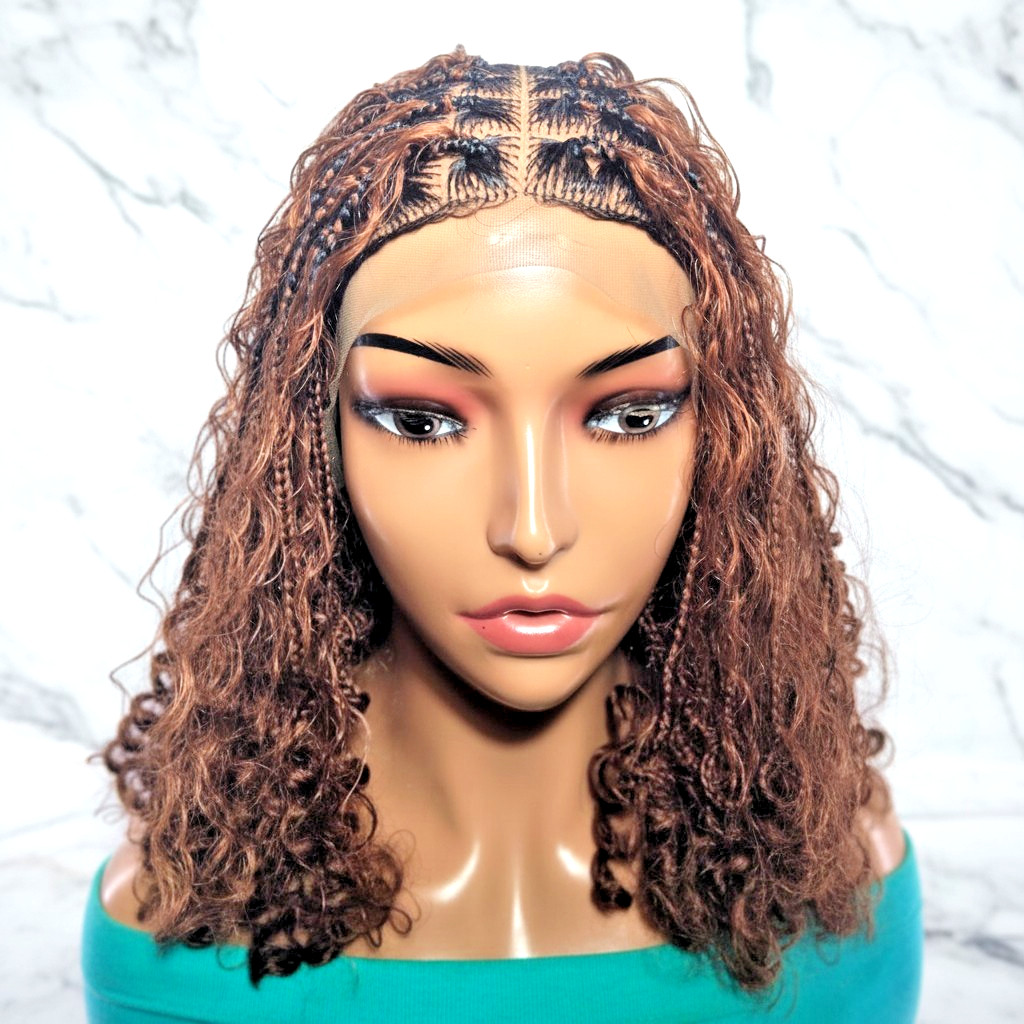 BoHo Knotless Braids Braided Wig. Bora Bora Braids. Full Lace Baby Hair