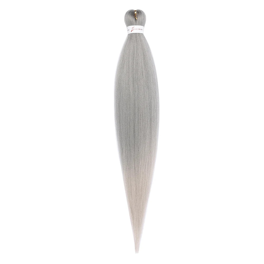 Hot Water Setting Pre-stretched Braids Hair Itch Free Ombre Synthetic Extensions