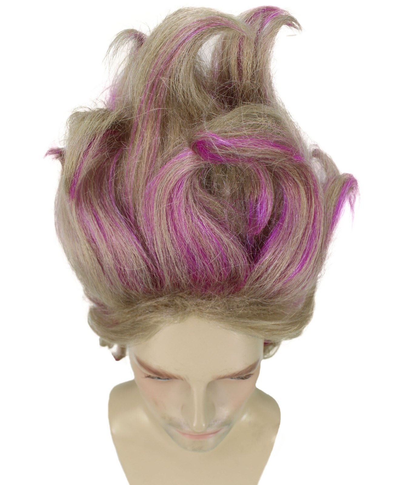 HPO Adult Men’s Anime Sea Witch Brown Updo Wig, Perfect for Halloween, HM-1665