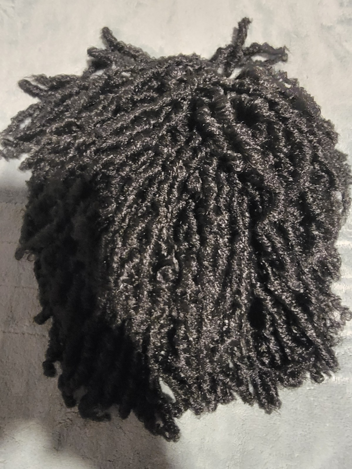 Afro Curly Short Dreadlock Braided Headband Wigs for Black Women Synthetic 12in