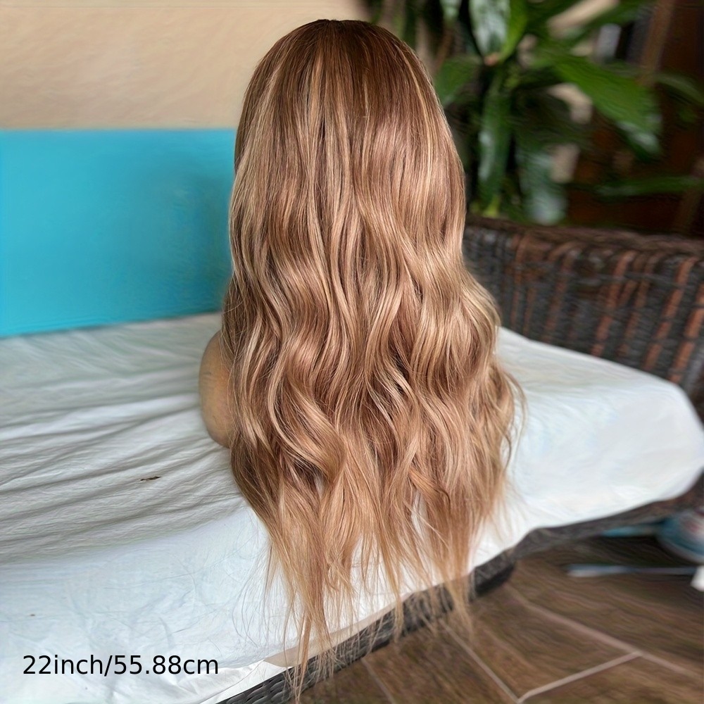 Brown Blonde Ombre Mixed Color 13×4 Lace Front Wigs Women Party Natural Hairline