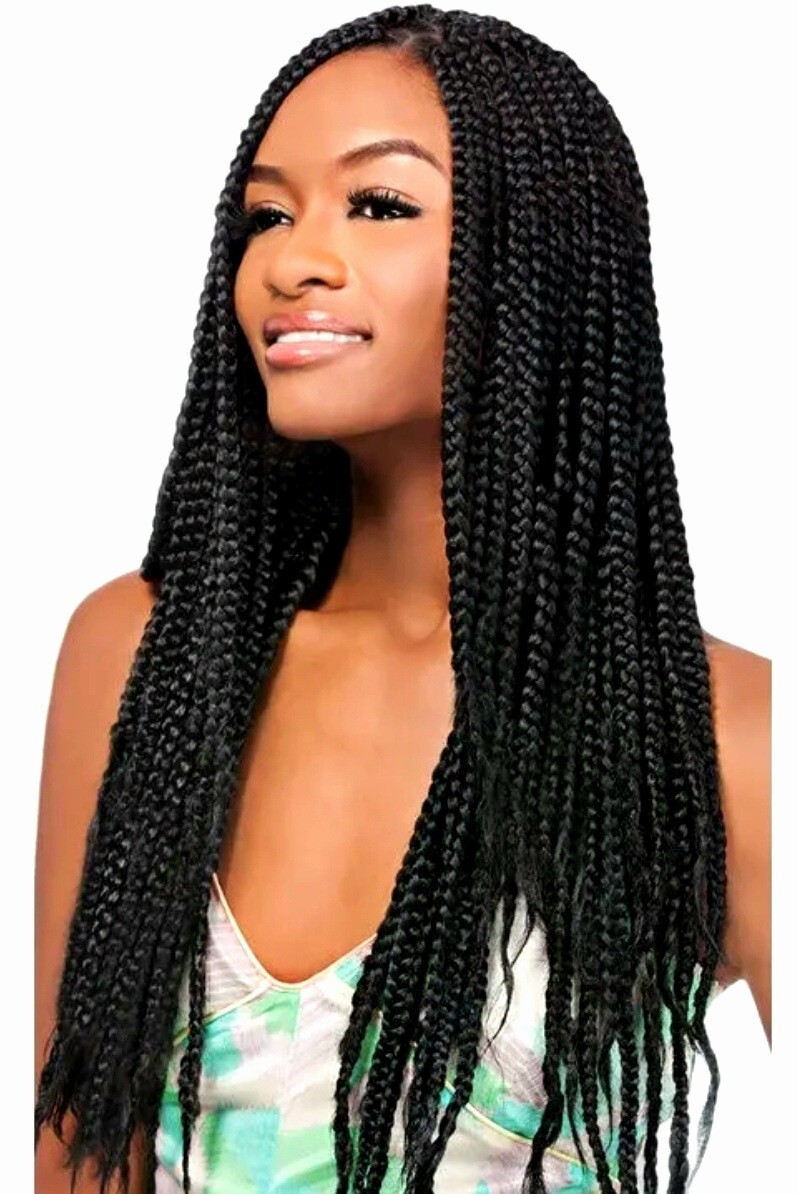 African X-pression Xpression 82″ 100% Synthetic Braiding Hair Color 1 Jet Black