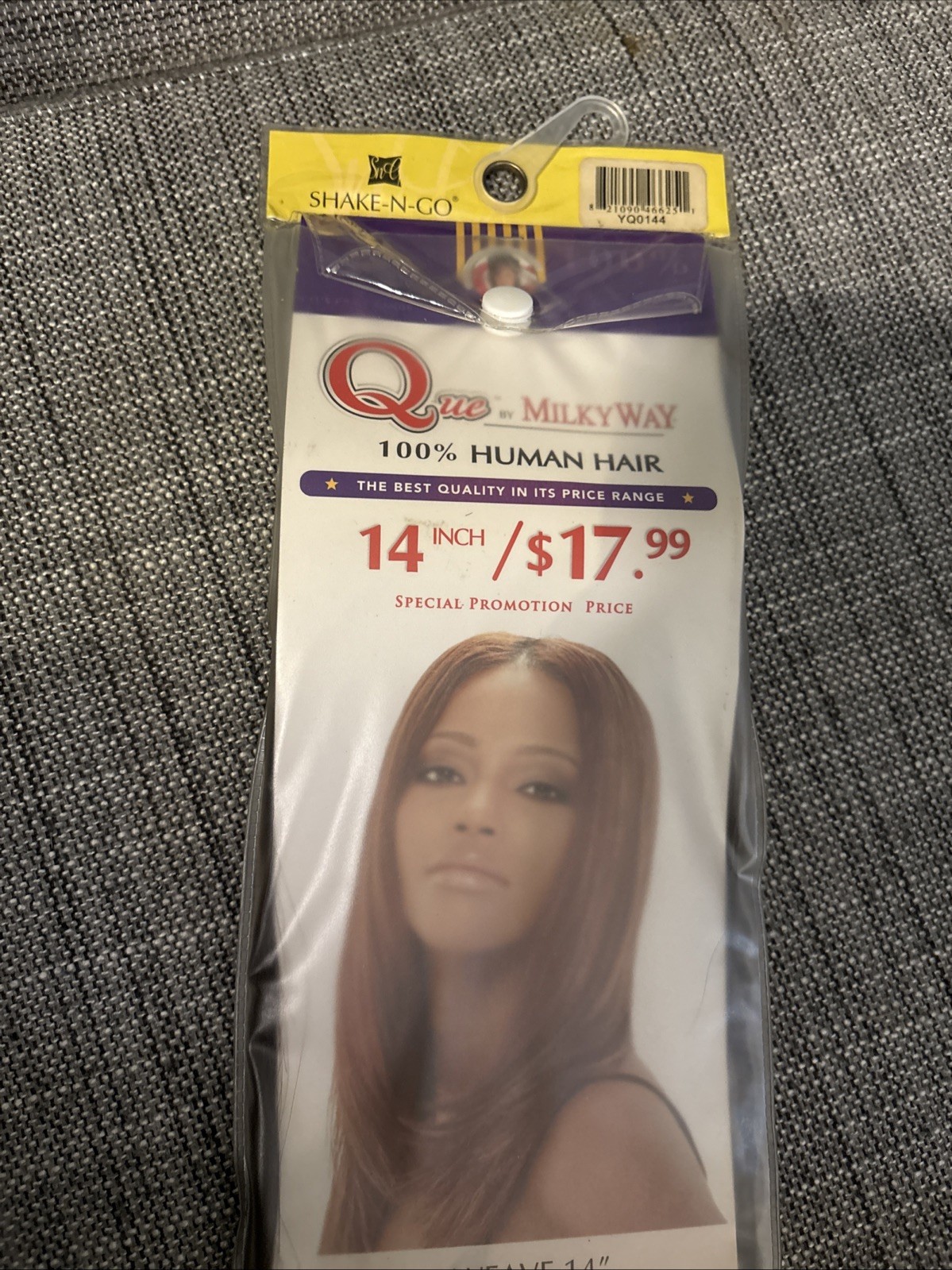 Que By Milky Way Yaki Weave 14” 100% Human Hair -Color 4