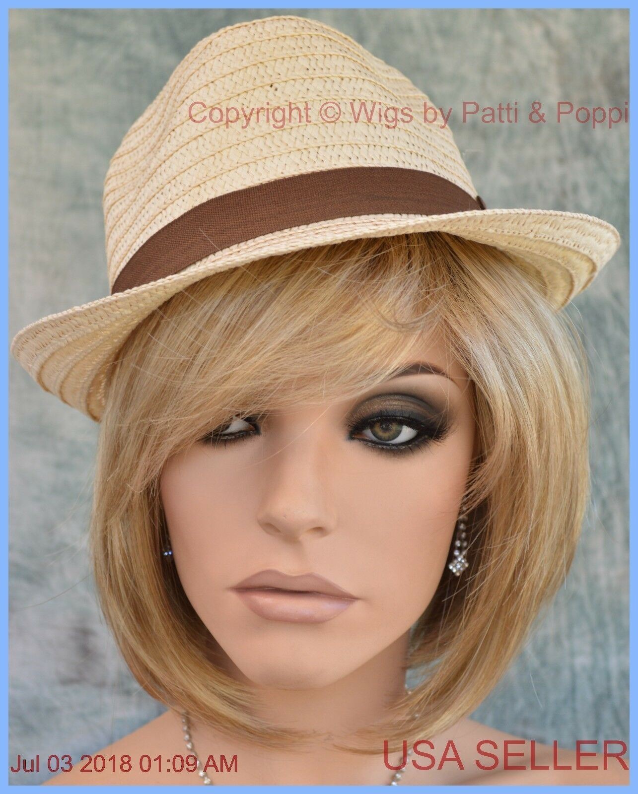 “CAMERON” RENE OF PARIS HI FASHION WIG Creamy Toffee R CLASSY BOB STYLE