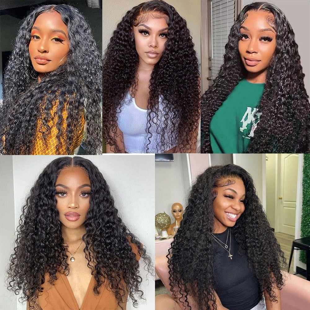 Unilo 14 14 14 Inch Water Wave Bundles Human Hair 100 Unprocessed Curly