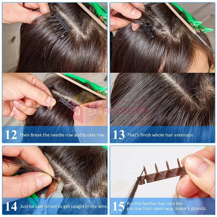 6D Third Generation Smart Feather Traceless Hair Extension Machine Kit