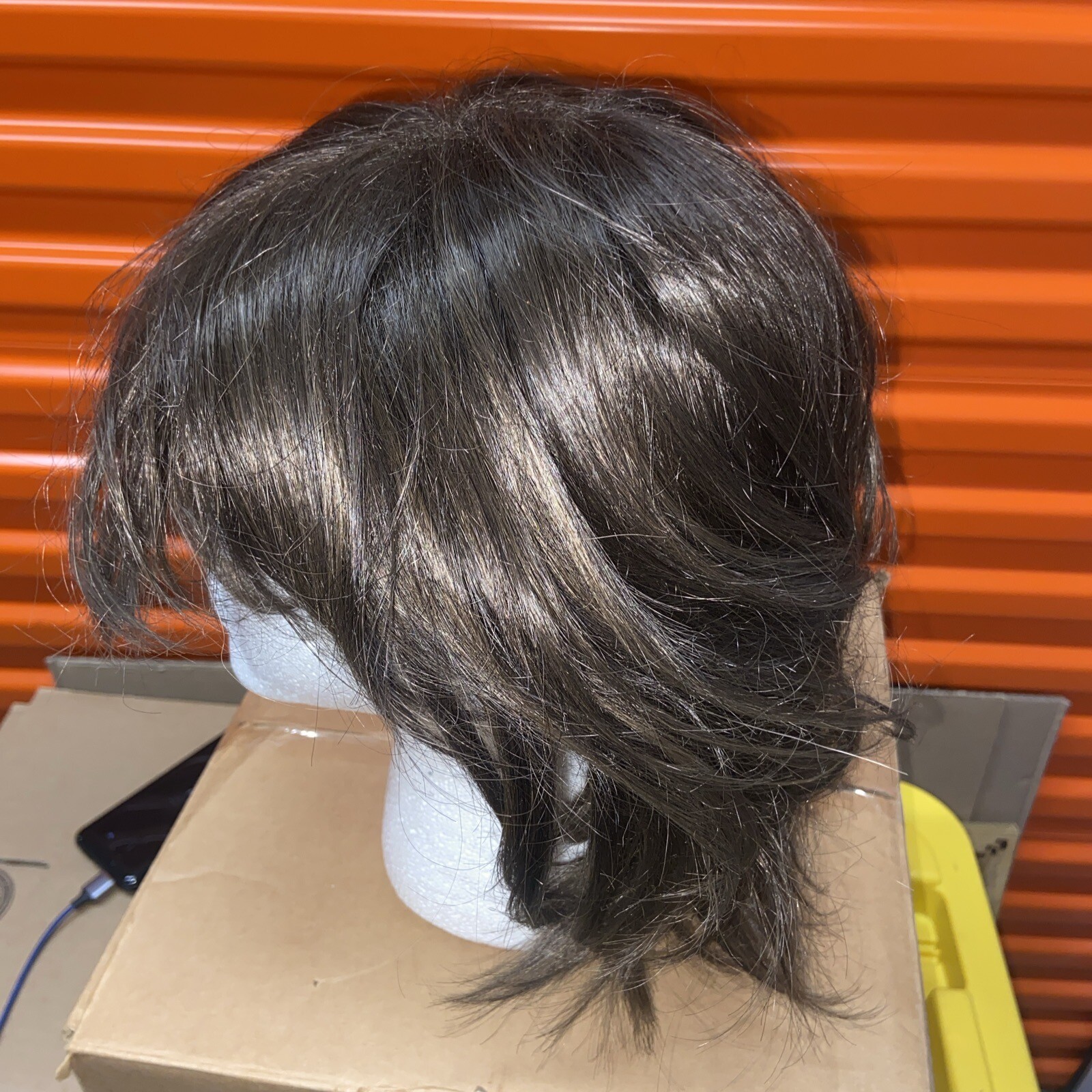 Medium hairpiece made in Thailand preowned
