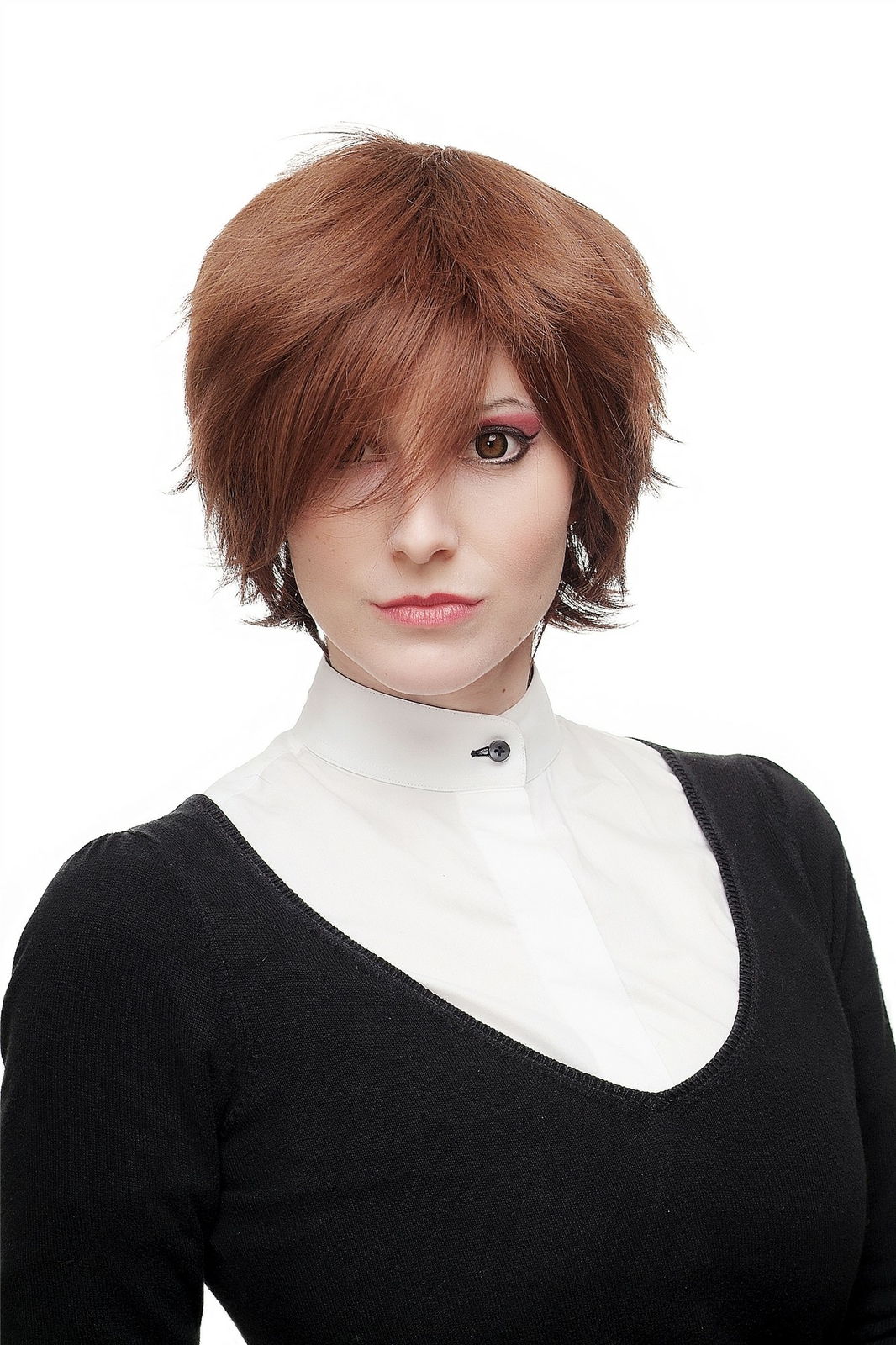 Women’s Wig Cosplay Unisex Short Wild Ornate Braun Red Brown Mix SA075