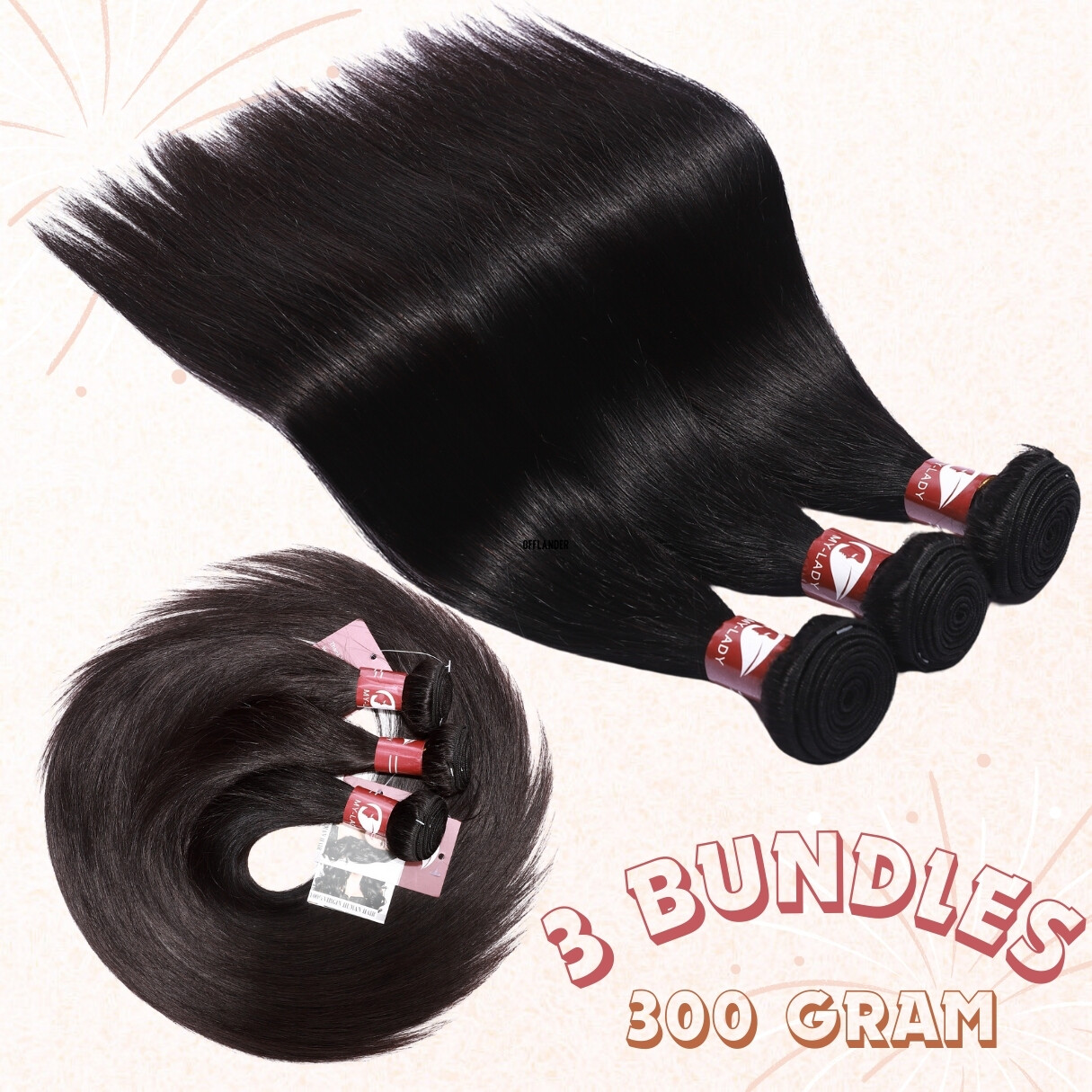 THICK Hair Bundles Weave Weft Peruvian/Indian Virgin Human Hair Extensions 400G