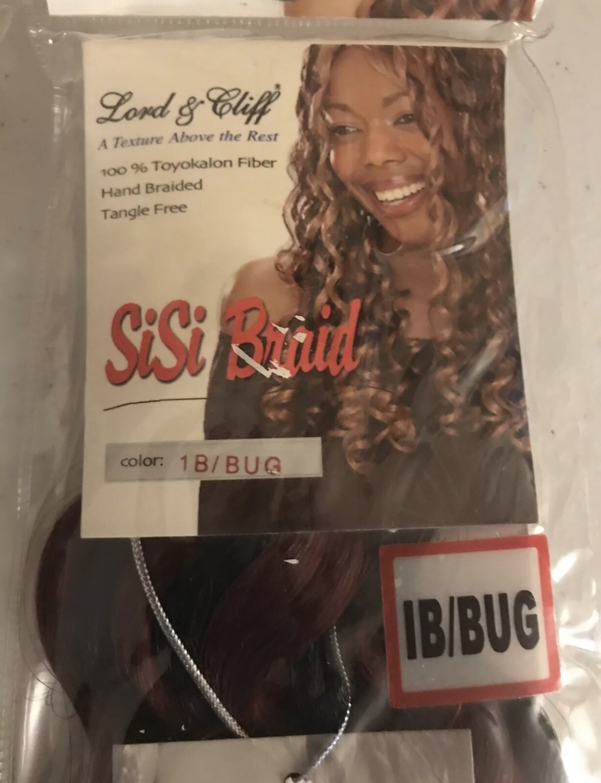 Lot Of 4 – Lord & Cliff SiSi Braid Wavy 20” Toyokalon Fiber Color: 1B/BUG