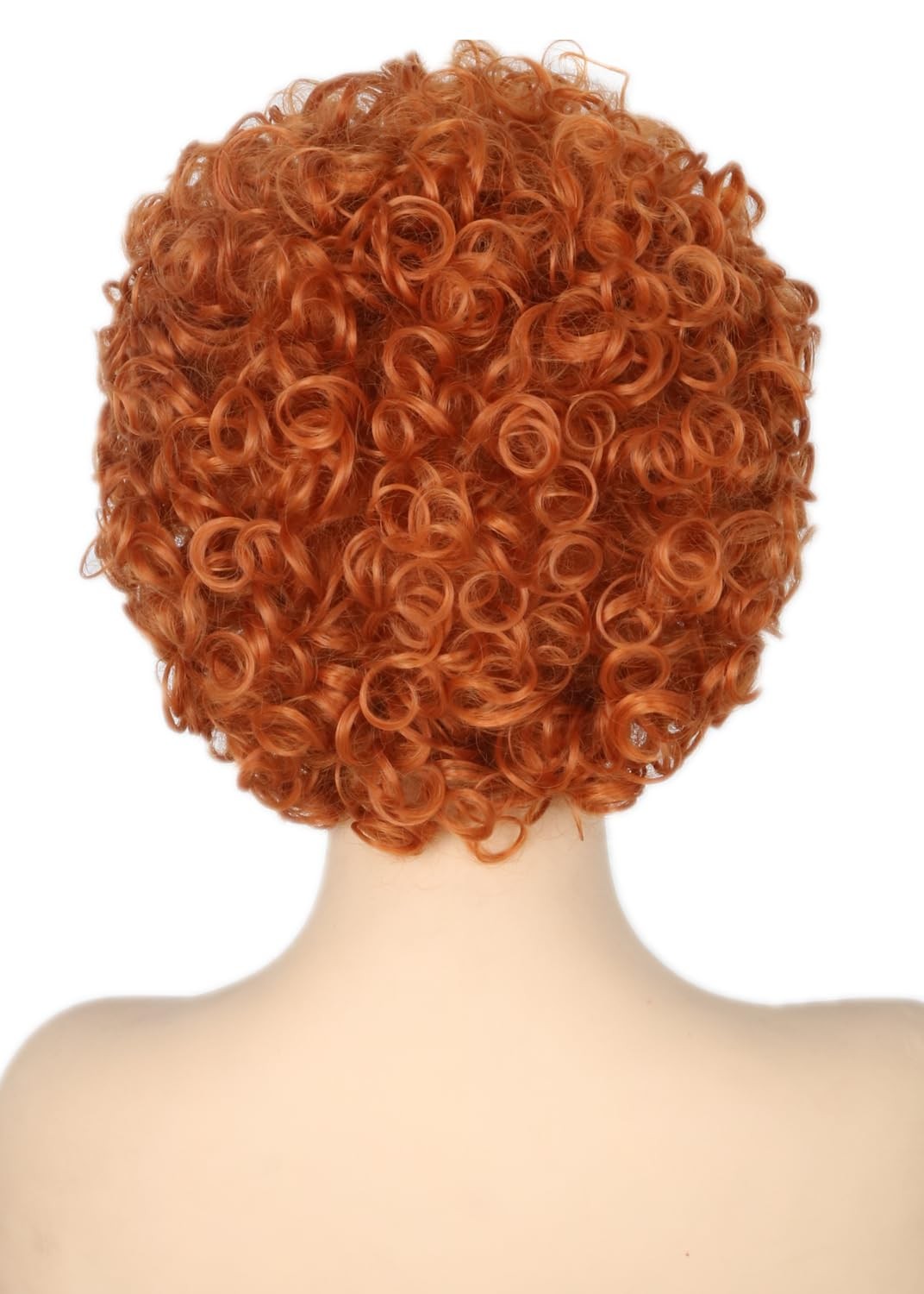 or Girls Annie Reddish Brown Short Curly Afro Halloween Costume Wigs