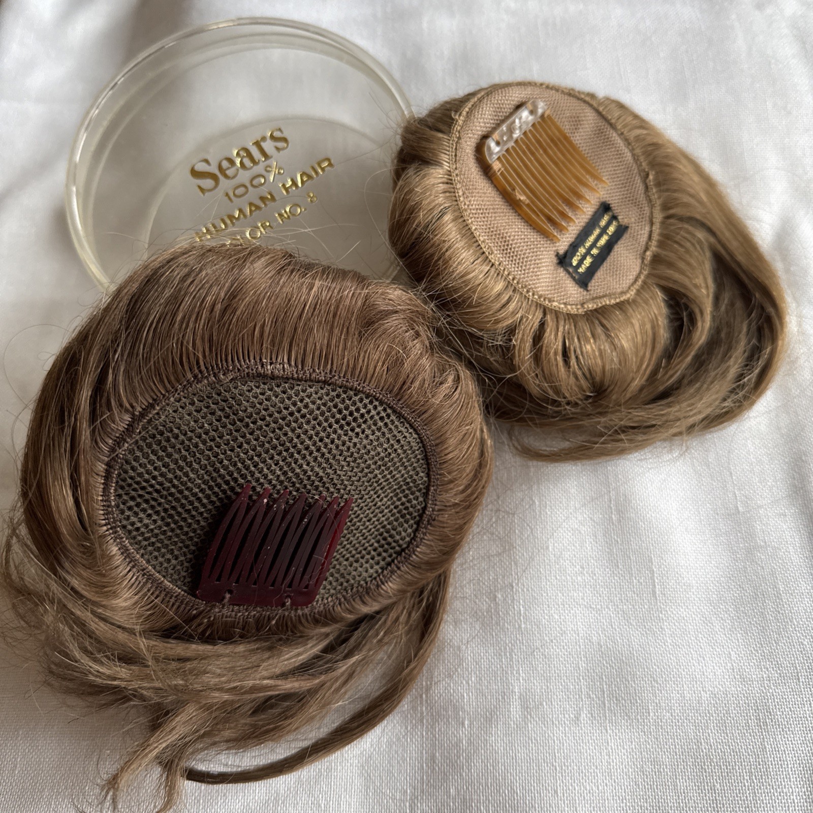 Vintage Wig Wiglets Human Hair w/Original Box – Quantity: 2 from 1960s70s