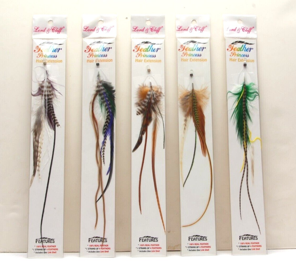 Feather Princess by Lord & Cliff hair extension 1 strand 4 feathers R39