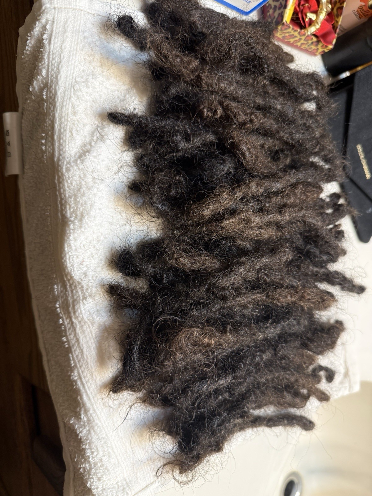 Human Hair Dreadlock Extensions/Grown Naturally 90 pieces, 8-10 inches