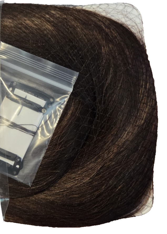 130g 8 Pieces Remy Human Hair Clip in Extensions Straight 2 Brown Double Weft 26