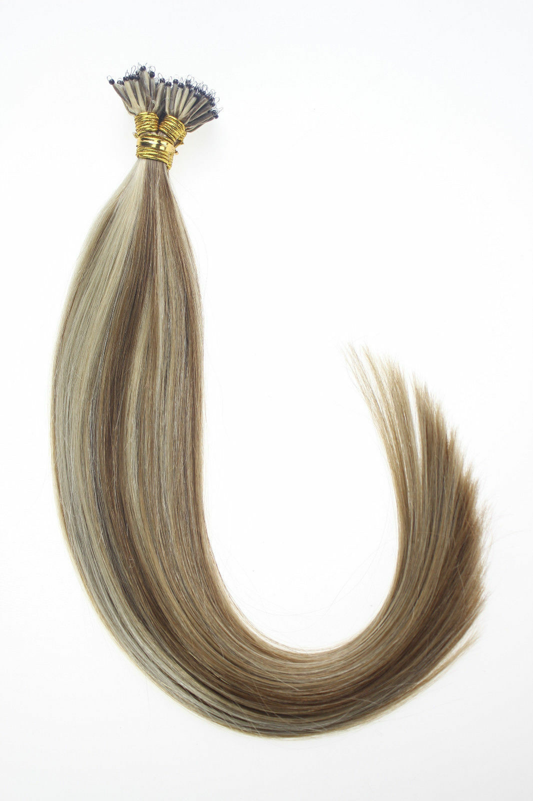 Invisible Wire Nano Tip Hair Extensions Silicone Nano Ring Beads Link Human Hair
