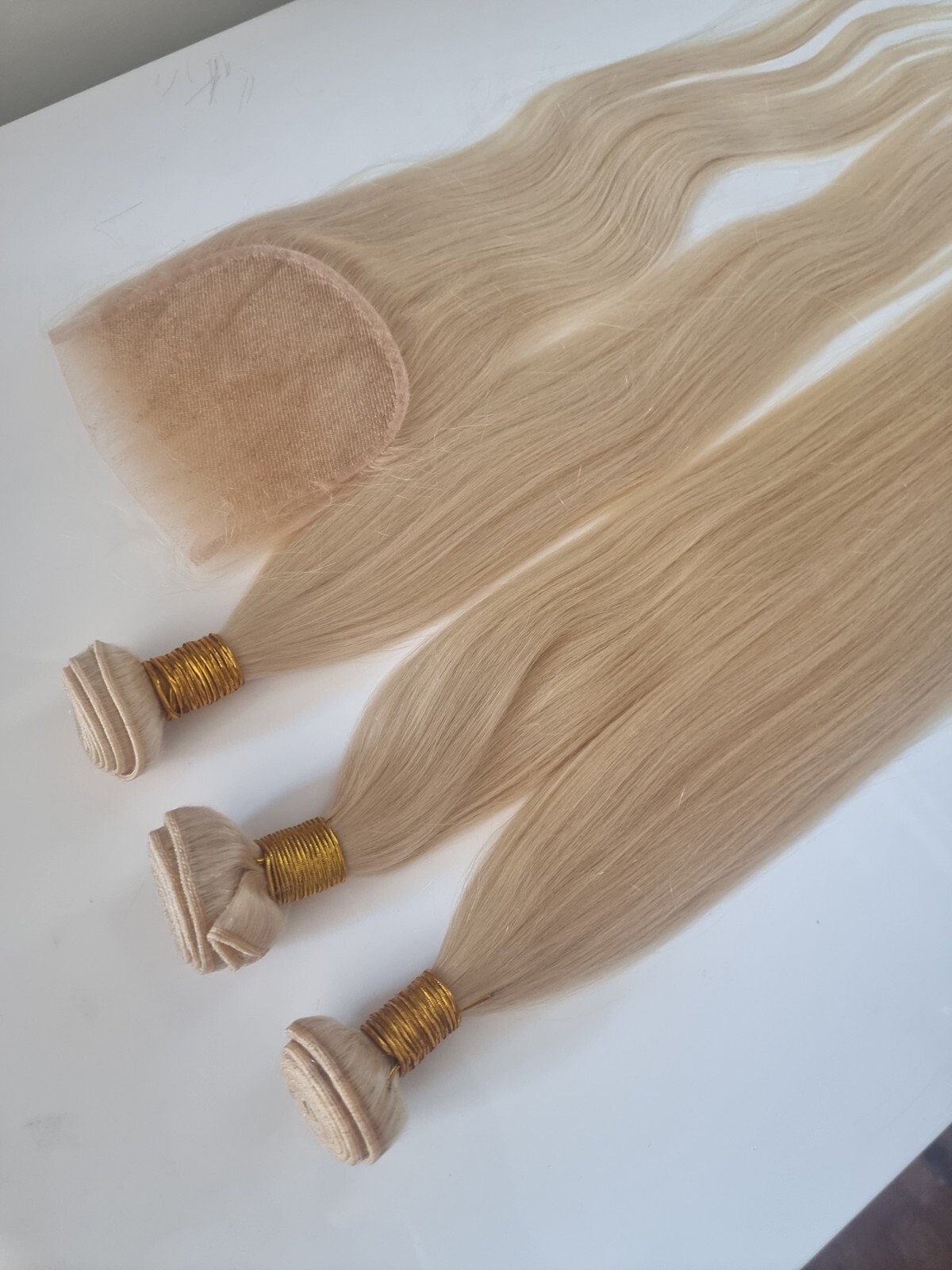 12A BRAZILIAN VIRGIN HUMAN HAIR BUNDLE 30+32+34&26INCH 5X5 WIDE LOSURE STRAIGHT