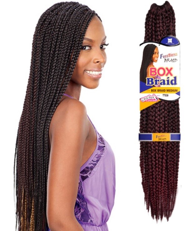 Freetress Synthetic Crochet Braiding Hair MEDIUM BOX BRAID -SPECIAL COLORS