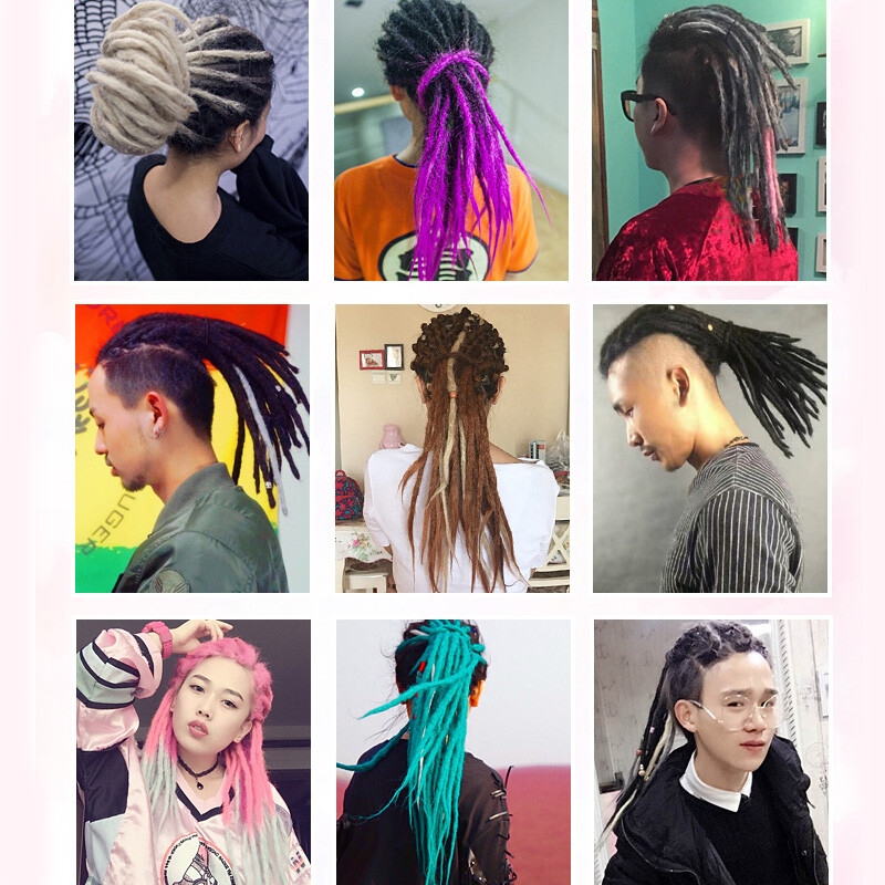 1PCS 20″ Handmade Dreadlocks SE Dreads Hip Hop Locks Synthetic Dreads Extensions