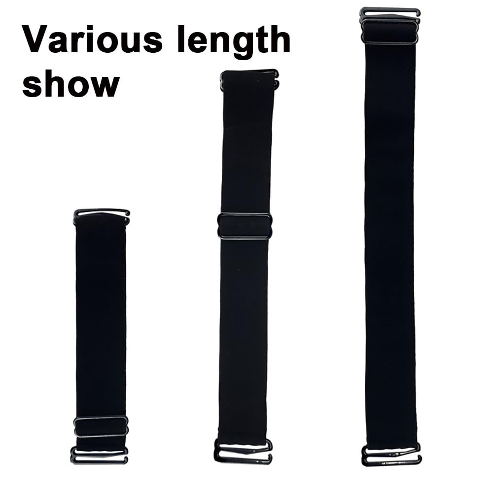 3 PCS Adjustable Nonslip Elastic Bands for Wigs – Black & Secure Fit