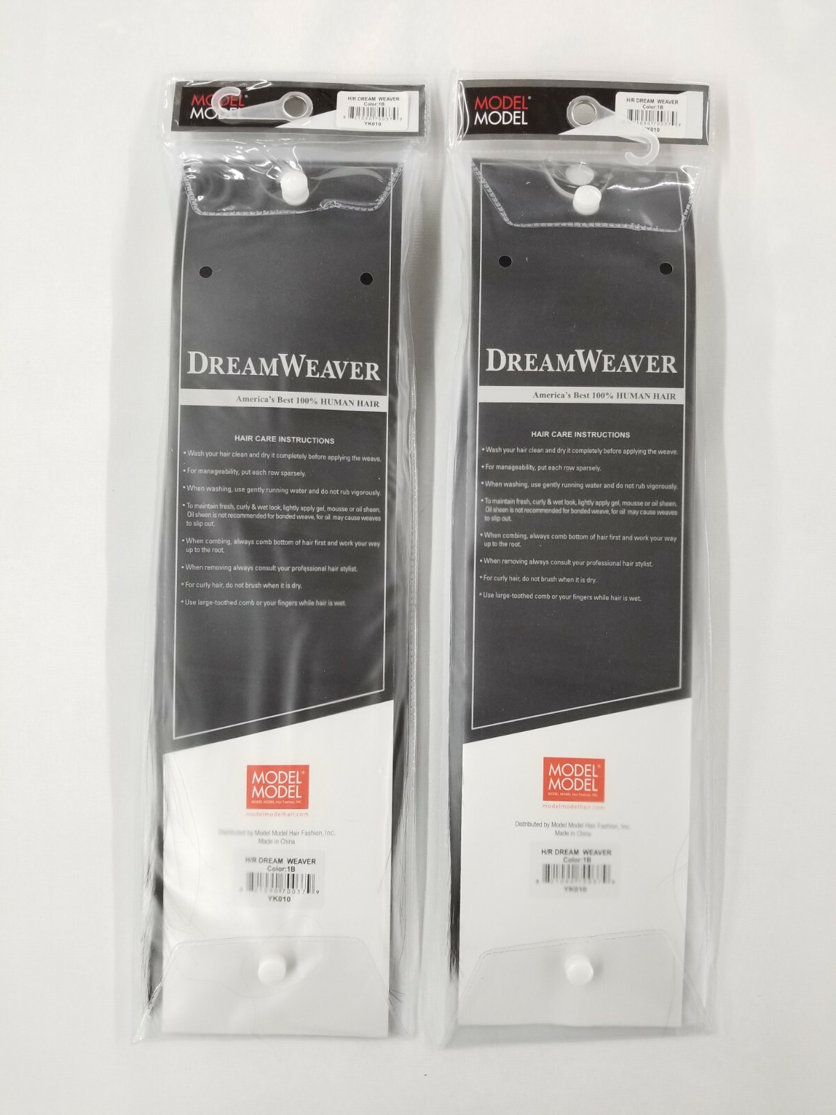 2 Packs ModelModel Remy Dreamweaver 100% Human Hair Extension 10″~Off Black