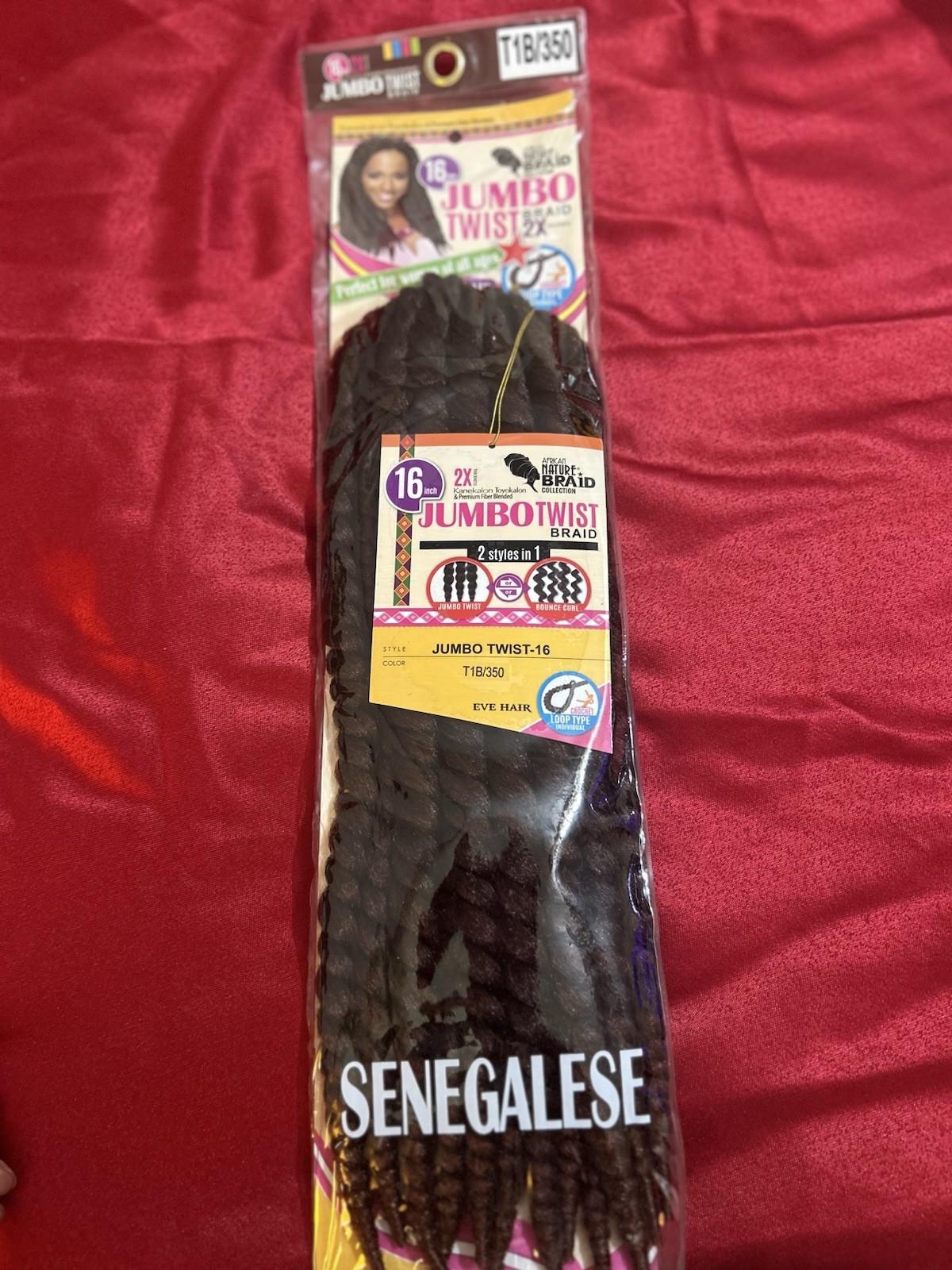 Bijoux Eve Hair Jumbo Twist Senegalese Extensions Crochet Assorted Colors 10-16…