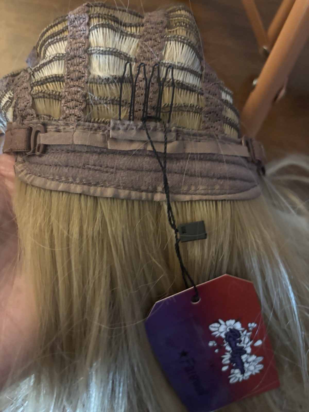 Hard Front Rebel Gypsy Heat Safe Synthetic Blonde Rooted Wig NWT