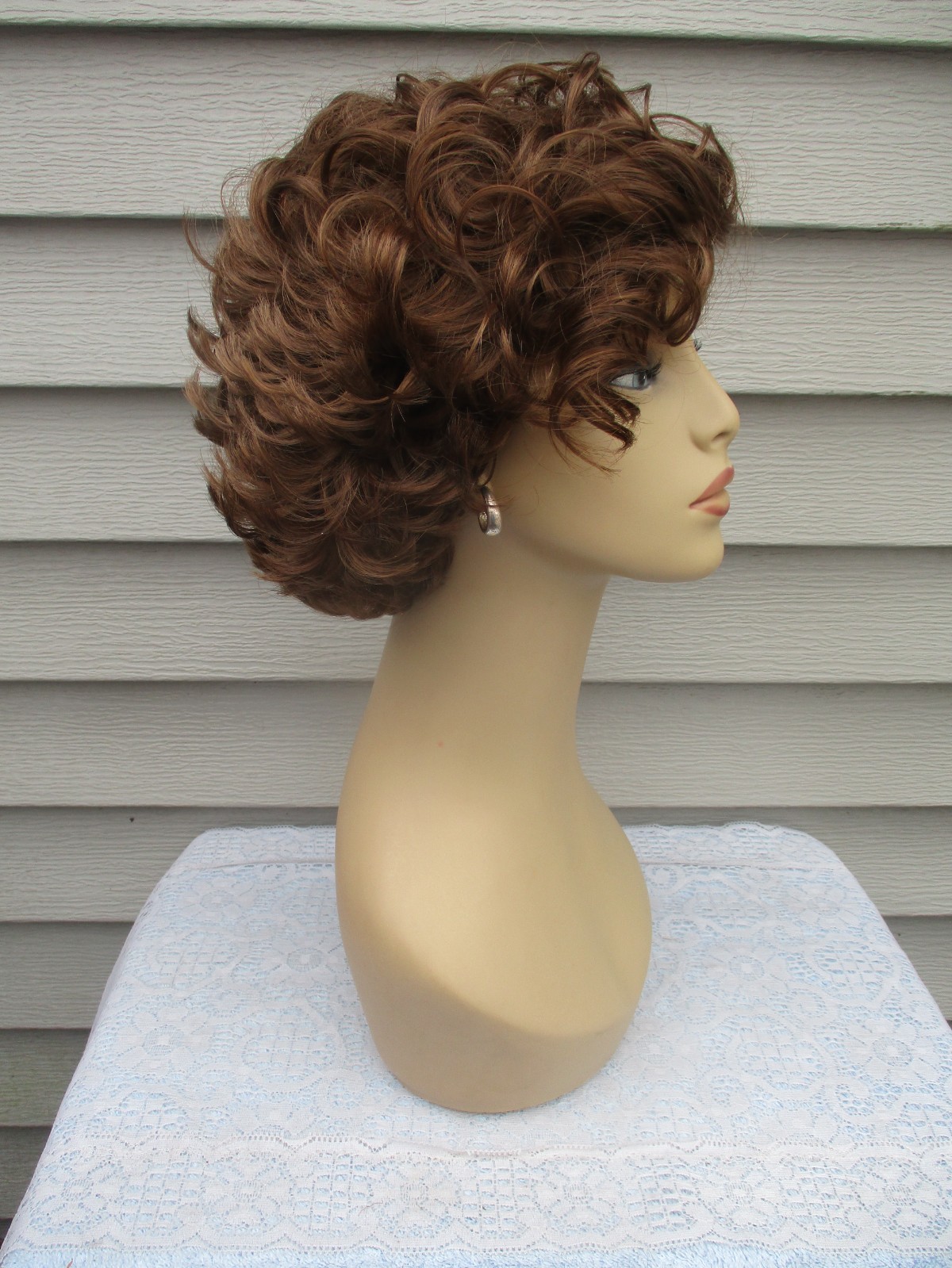 Unbranded MYSTERY WIG Color Rich CHESTNUT BROWN Textured Style