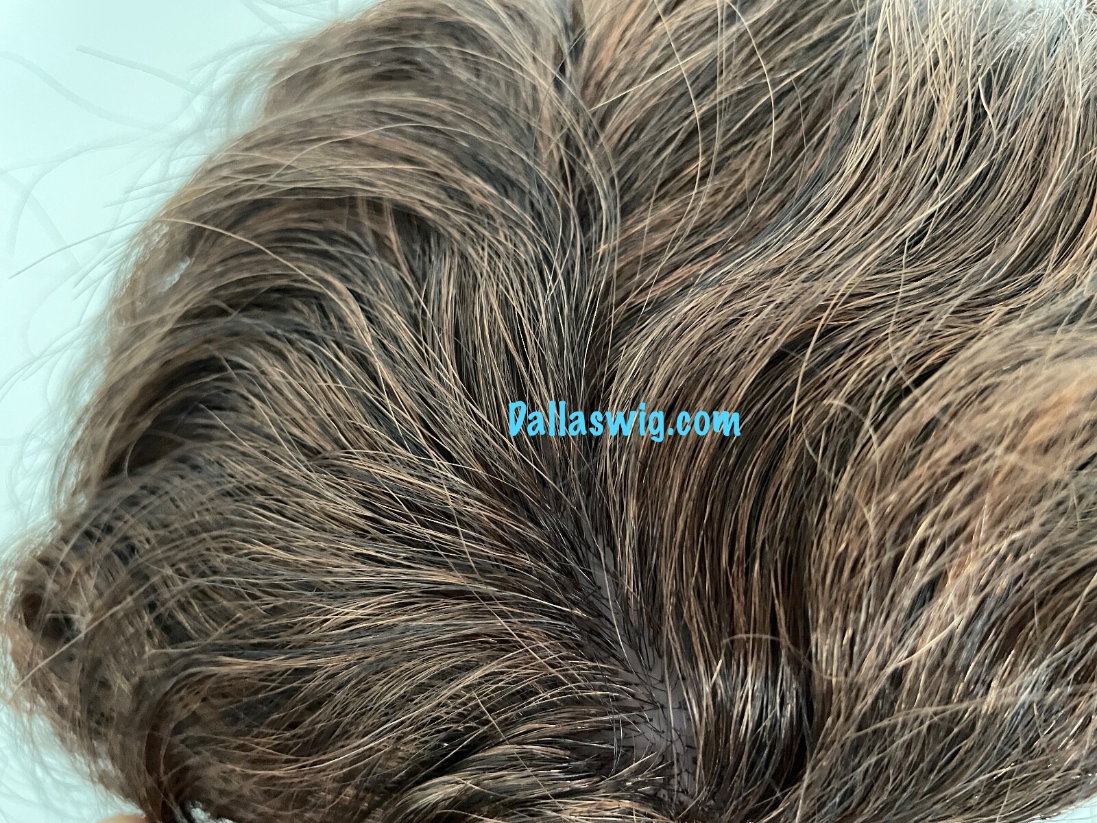 Hair Sense 100% Human Hair with Fake Skin Top Full Curly Wavy Style HH 823 Wig
