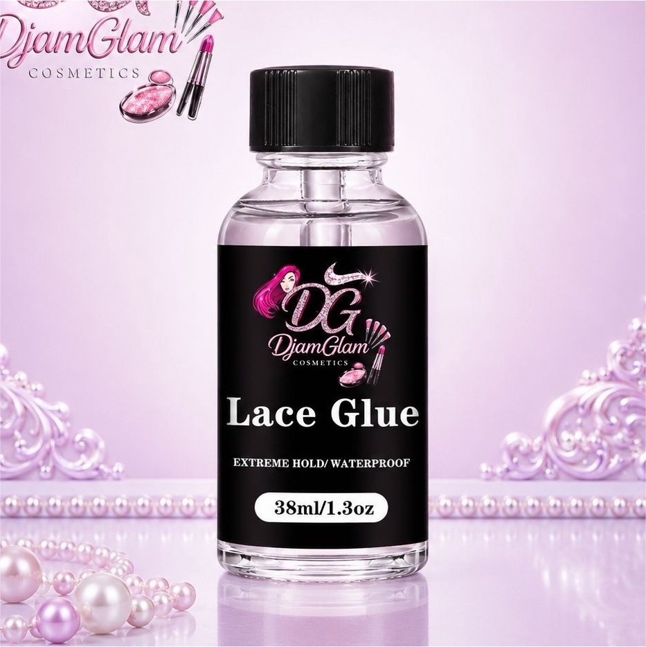 DjamGlam Cosmetics Lace Glue Extreme Hold Waterproof 1.3oz / 38ml