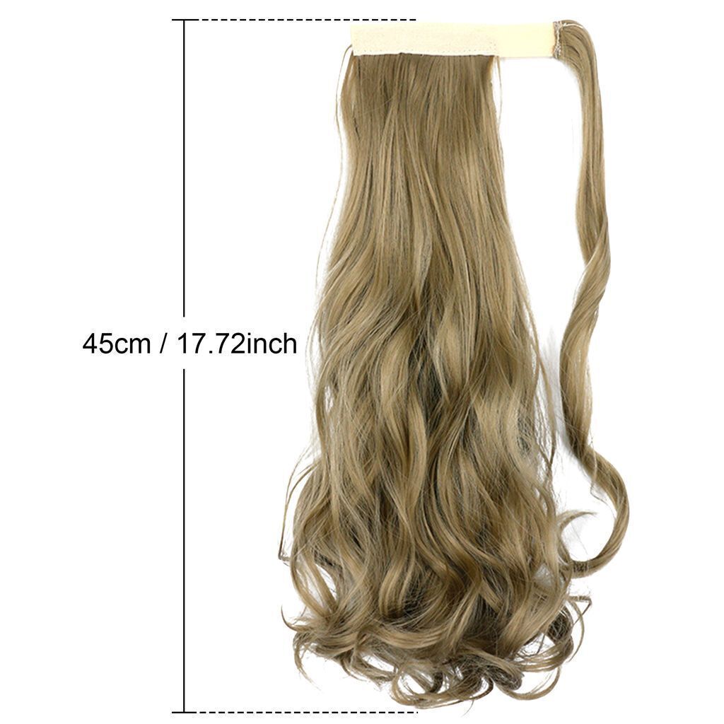 Long Wavy Curly/Straight Thick Synthetic Clip In Hair Extension Ponytail Claw